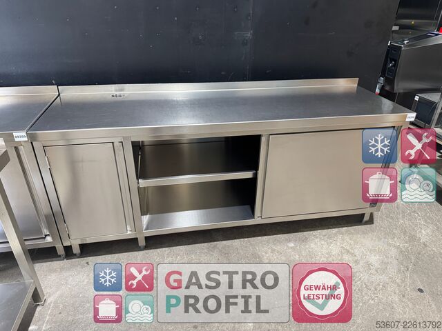 Edelstahl - Arbeitsschrank/Tisch Rational 