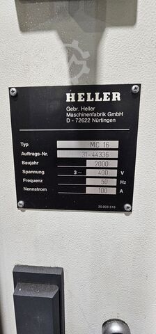Horizontal machining center Heller MC 16