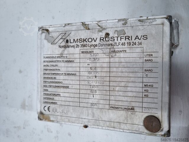 Edelstahl Druckbehälter mit Rührwerk HOLMSKOV RUSTFRI A/S