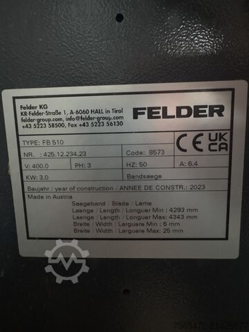 Band saw Felder FB 510