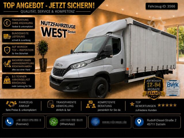 Transporter mit Pritsche & Plane IVECO Daily 70-210 Hi-Matic XXL Maxi Pritsche*1.Hand*