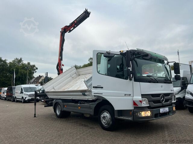 Dreiseitenkipper MERCEDES-BENZ Atego 818 Meiller Kipper Palfinger Kran