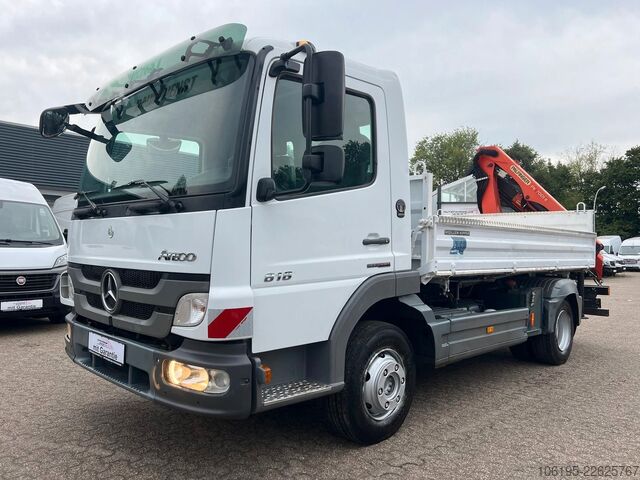 Dreiseitenkipper MERCEDES-BENZ Atego 818 Meiller Kipper Palfinger Kran