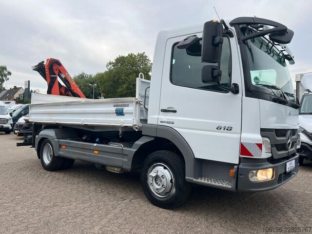 Dreiseitenkipper MERCEDES-BENZ Atego 818 Meiller Kipper Palfinger Kran