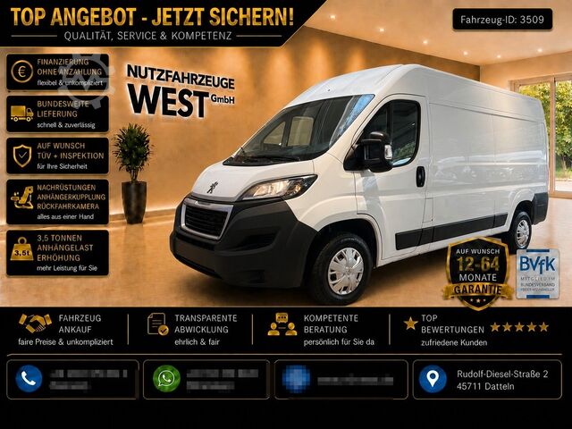 Kastenwagen hoch PEUGEOT Boxer 2,2 HDI Hoch+Lang*L2-H2*Garantie*AHK