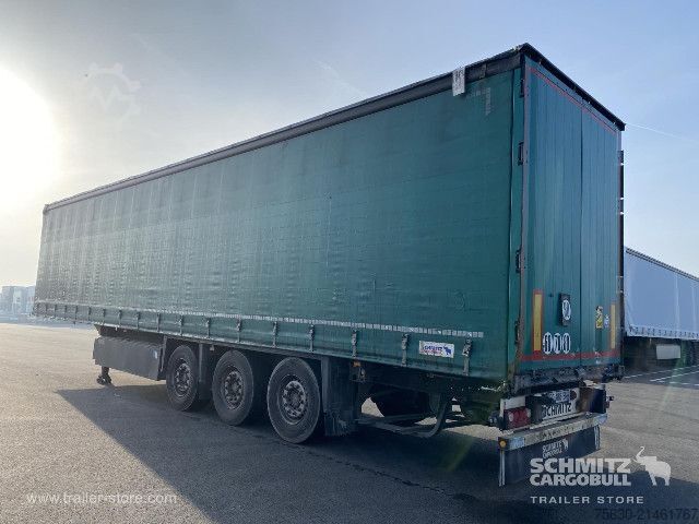 Open semitrailer with tarp Schmitz Cargobull Semitrailer Curtainsider Coil