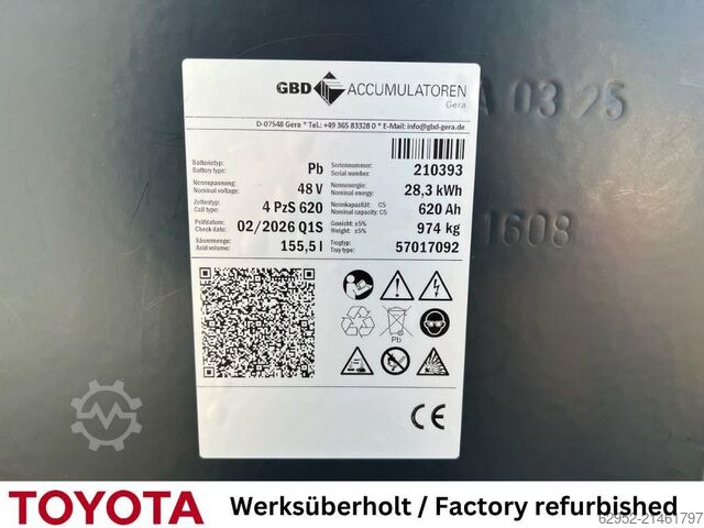 Reach Truck Toyota RRE 160 HR / Akku überh.!