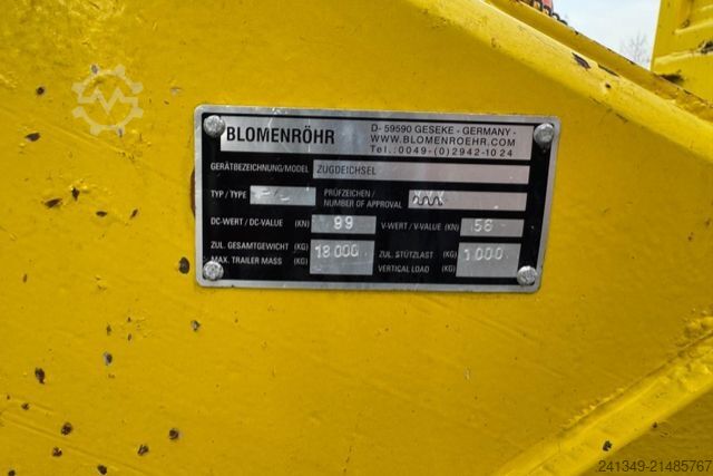 Low loader trailer  BLOMENRÖHR | 688/1800 13.6 T Nutzlast