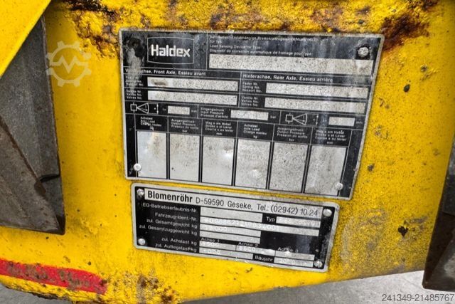 Low loader trailer  BLOMENRÖHR | 688/1800 13.6 T Nutzlast