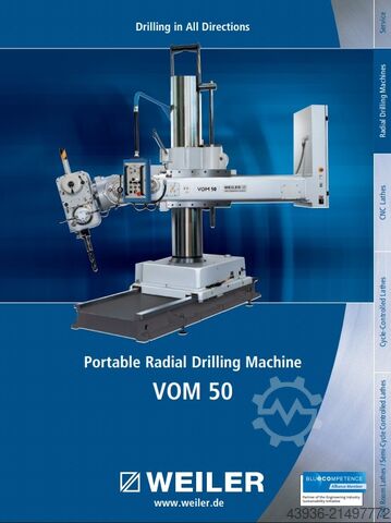Radialbohrmaschine WEILER - VOM 50 WEILER VOM50