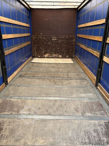 Swap body with flatbed & tarp Wecon Wechselbrücke Verzinkt Edscha + Gardine