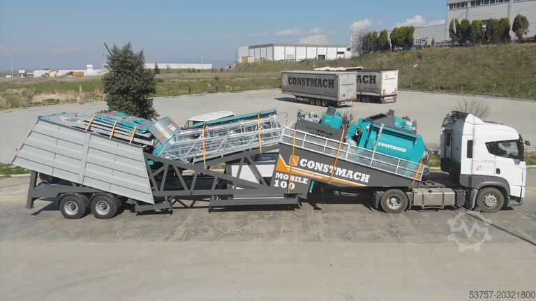 Concrete mixing plant / concrete plant CONSTMACH Concrete Batching Plant 100 M3/H Mobile Concrete Batching Plant