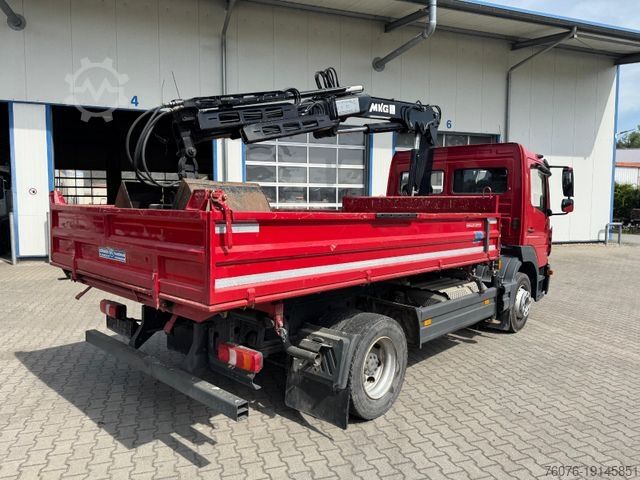 Kipper LKW MERCEDES-BENZ Atego 1227 K Kran Funk-FB Greifer 3 Sitze