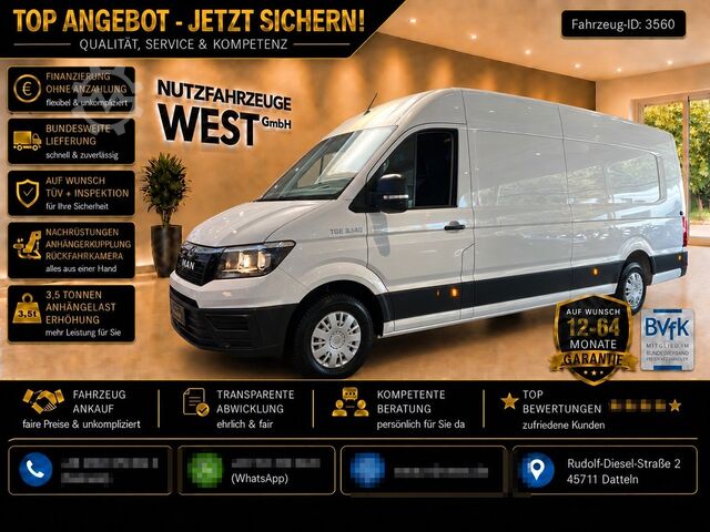 Kastenwagen hoch MAN TGE 3.140 Maxi XXL Hoch+Extra Lang*Garantie*L5H2