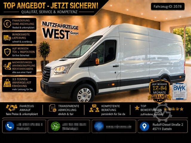 Kastenwagen hoch FORD Transit Maxi XXL Hoch+Lang*Klima*AHK*Garantie*