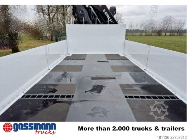 Flatbed truck Mercedes-Benz Arocs 41451 AK 8x8/4 Hiab Kran 548 E 8 Jib 150