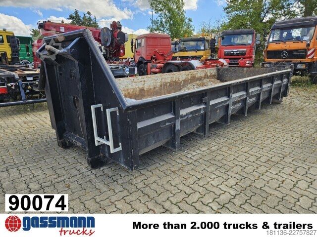 Roll-off container  Abrollcontainer mit Klappe ca. 10m³, überfahrbar