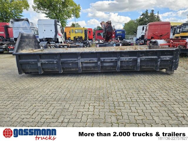 Roll-off container  Abrollcontainer mit Klappe ca. 10m³, überfahrbar