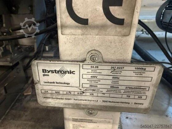 Insulating glass making machine Bystronic Lenhardt 