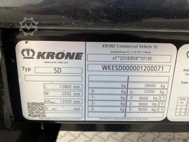Semitrailer Krone B50 Standard