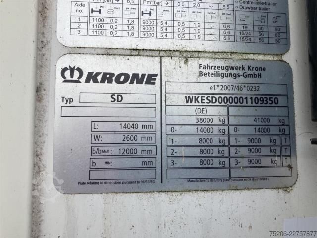 Reefer semitrailer Krone Cool Liner Duoplex Steel Standard