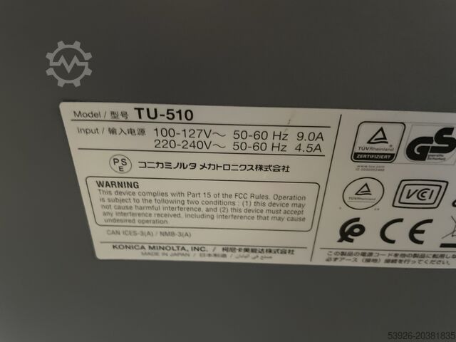 Digital printing machine Konica Minolta AccurioPress C7090 as good as new incl. TU-510, IQ-501