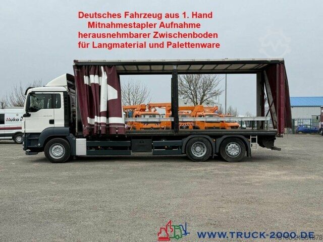 LKW mit Pritsche & Plane MAN TGS 26.320 Edscha Schiebeplane Mitnahmestapler V.