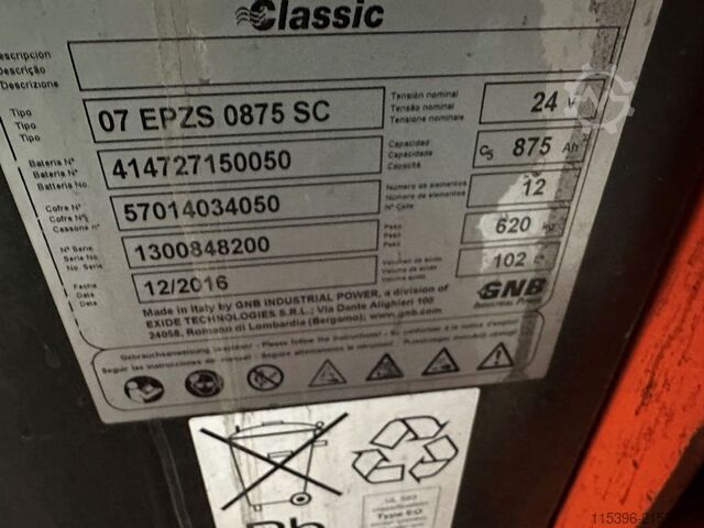 Elektro 3 Rad-Stapler Toyota 7FBEST13 - TRIPLEX 4,3 m - nur 1,98 cm hoch !!!