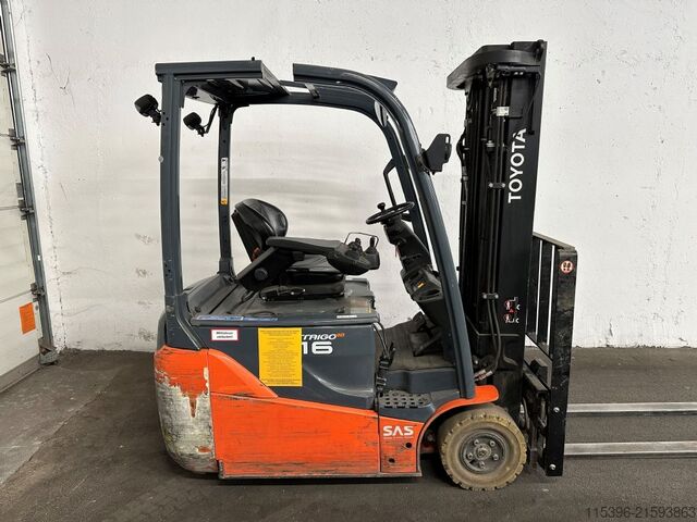Elektro 3 Rad-Stapler Toyota 8FBE16T - TRIPLEX 4,7 m