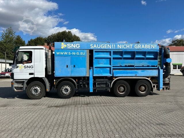 LKW mit Tankaufbau MERCEDES-BENZ Actros 4140 / Saugbagger RSP32-7 / 2 x Turbine