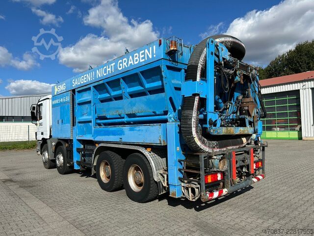 LKW mit Tankaufbau MERCEDES-BENZ Actros 4140 / Saugbagger RSP32-7 / 2 x Turbine