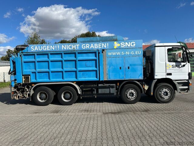 LKW mit Tankaufbau MERCEDES-BENZ Actros 4140 / Saugbagger RSP32-7 / 2 x Turbine