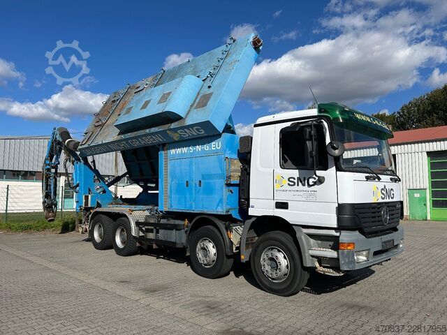 LKW mit Tankaufbau MERCEDES-BENZ Actros 4140 / Saugbagger RSP32-7 / 2 x Turbine