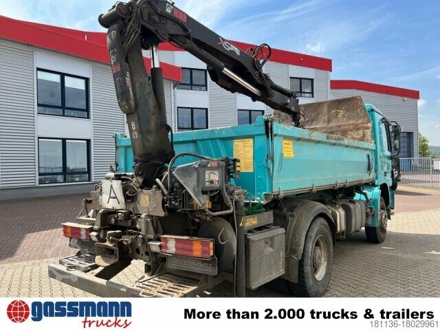 Kipper LKW Mercedes-Benz Actros 1832 K 4x2 mit Heckkran Hiab XS 099ES-2