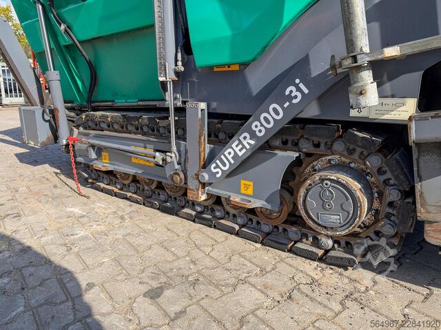 Wheeled asphalt paver Vögele Super 800-3i 55,4 kW 6500 kg