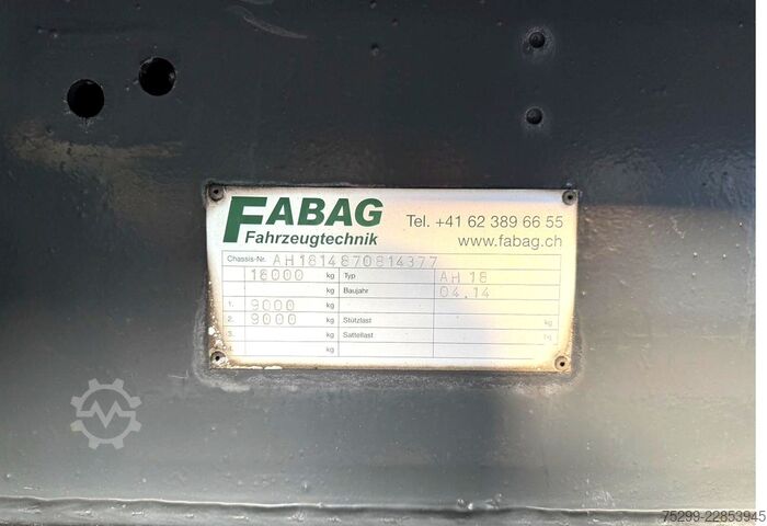 2014 Fabag AH18 Carrier Supra 950 TK FABAG AH18 Carrier Supra 950 TK