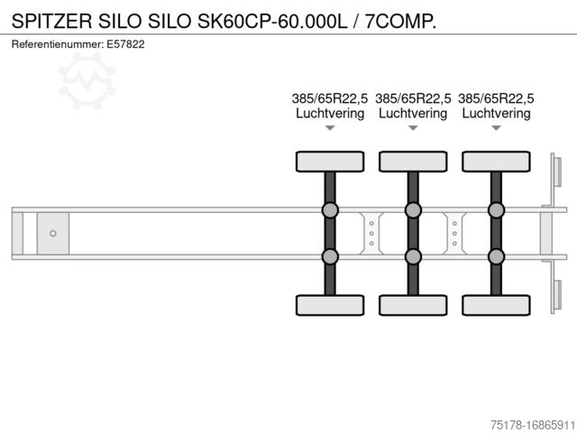 Silo SPITZER SILO SILO SK60CP-60.000L / 7COMP.
