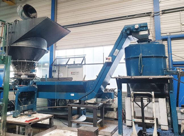 Chip processing plant SPYRA Komplettanlage Zentrifuge, Förderer, Zerkleinerer