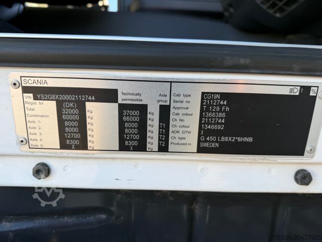 LKW-Fahrgestell SCANIA G450 8X2*6 ADR Chassis / Fahrgestell / Euro 6