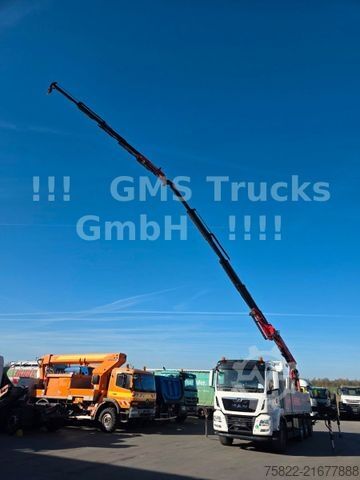 LKW mit Pritsche (offen) MAN TGS 35.460 / 8X4 / 28m Kran Fassi 365 + Flyjib