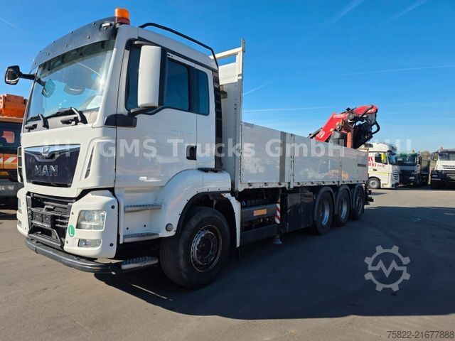 LKW mit Pritsche (offen) MAN TGS 35.460 / 8X4 / 28m Kran Fassi 365 + Flyjib