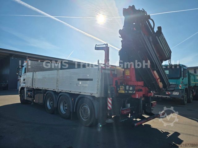 LKW mit Pritsche (offen) MAN TGS 35.460 / 8X4 / 28m Kran Fassi 365 + Flyjib