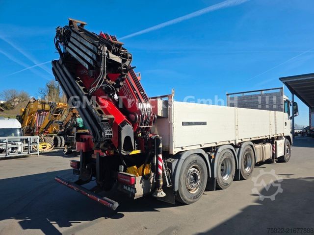 LKW mit Pritsche (offen) MAN TGS 35.460 / 8X4 / 28m Kran Fassi 365 + Flyjib