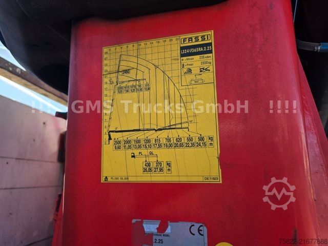 LKW mit Pritsche (offen) MAN TGS 35.460 / 8X4 / 28m Kran Fassi 365 + Flyjib