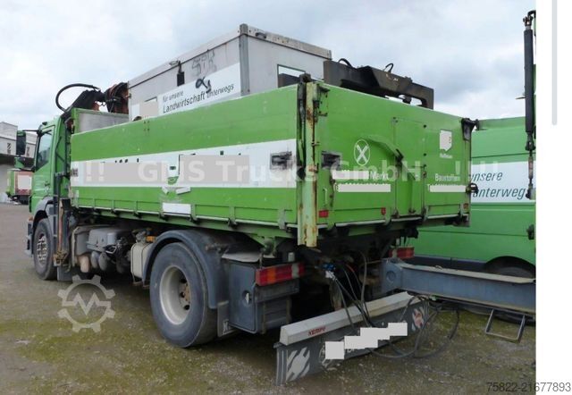 Dreiseitenkipper LKW MERCEDES-BENZ Axor 1829 / E5 / ALU Kipper / Atlas Kran