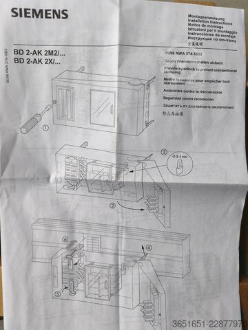 Schaltanlage & -komponente Siemens Siemens-Abgangskasten BD2