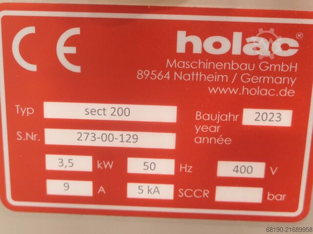 Schneidemaschinen Holac sect 200