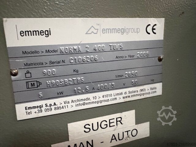 Doppelschnitt-Kappsäge EMMEGI NORMA /2/ 400/ TU5