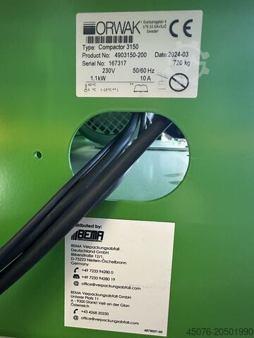 Ballenpresse Orwak Compactor 3150