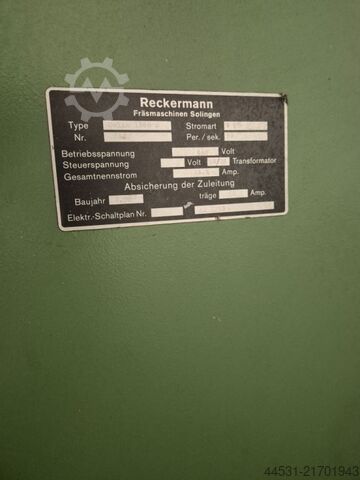Milling machine Reckermann Delta 1300